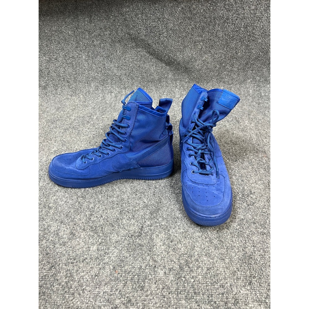 Nike SF Air Force 1 High Game Royal Blue Suede Sneakers Basketball Mens 11.5